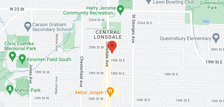 map of 209 1940 LONSDALE AVENUE
